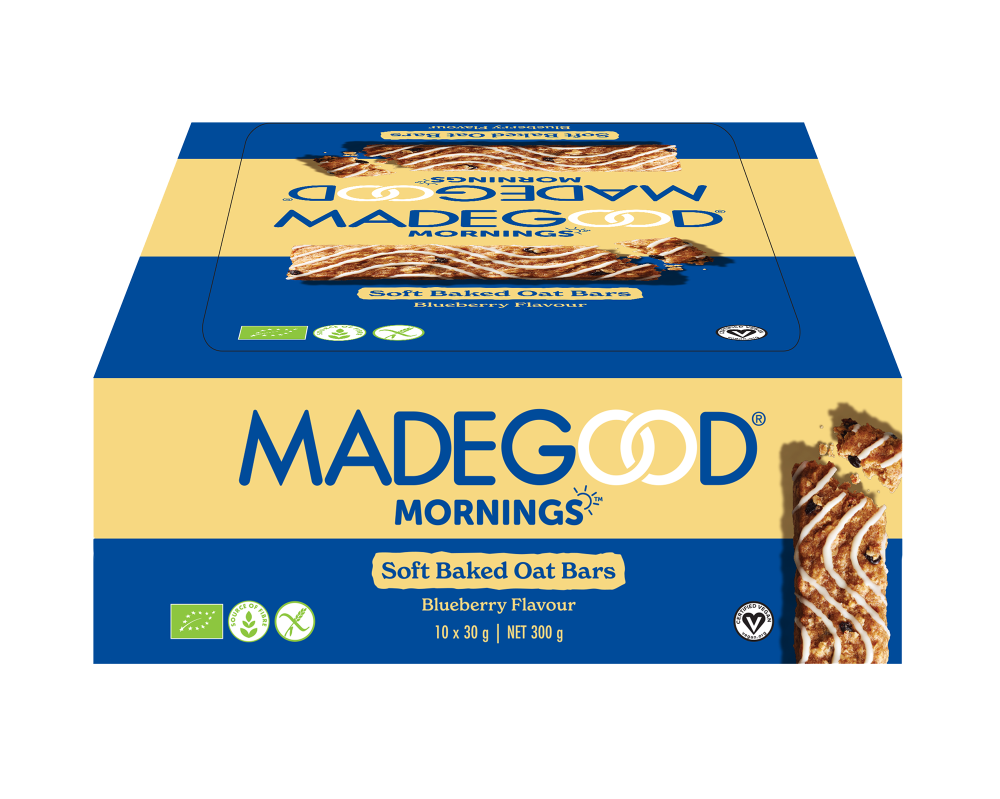 MadeGood Mornings Baton Owsiany o Smaku Jagodowym 30g BIO - obrazek 2