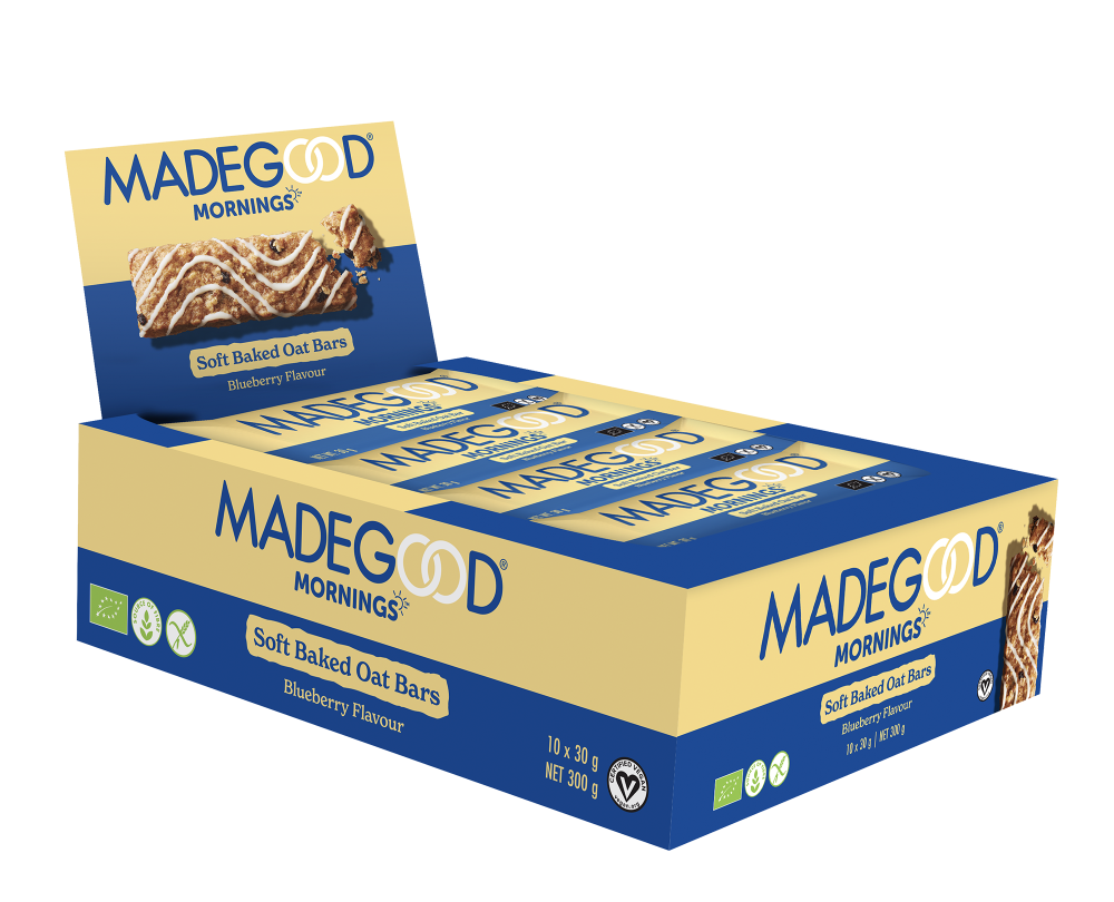 MadeGood Mornings Baton Owsiany o Smaku Jagodowym 30g BIO - obrazek 3