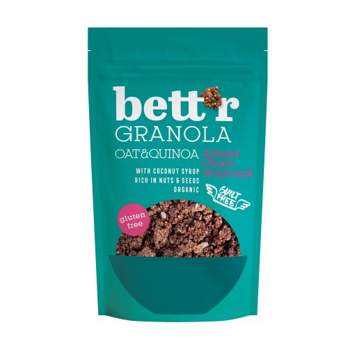 Bett'r granola migdały i gorzka czekolada bezglutenowa 300g