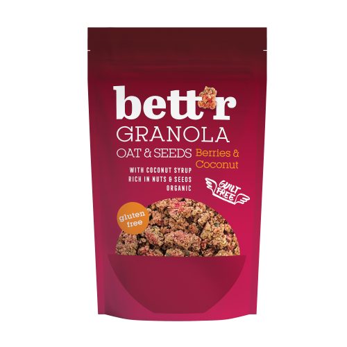 Bett'r granola jagody bezglutenowa - kokos 300g