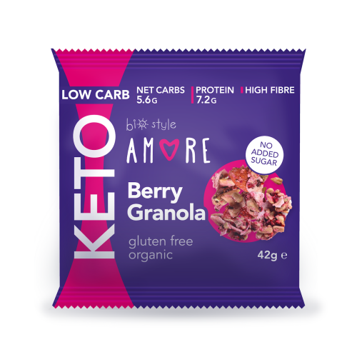 Amore Keto śniadanie z owocami jagodowymi BIO 42g