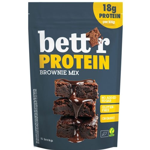 BIO Brownie Proteinowe Bez Dodatku Cukru 400g - bezglutenowa mieszanka wysokobiałkowa Bett'r